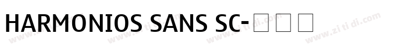 harmonios sans sc字体转换